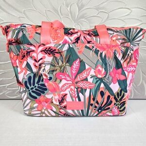 Vera Bradley ReActive Tote Bag Rain Forest Canopy Coral